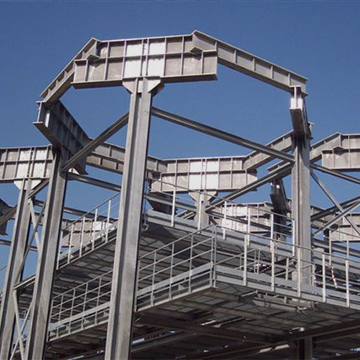 Impianto di stoccaggio calce con struttura di sostegno e silos componibili Algeria